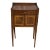Italian 19th Century Walnut Nightstand Table with Ash Inlaid Banding For Sale