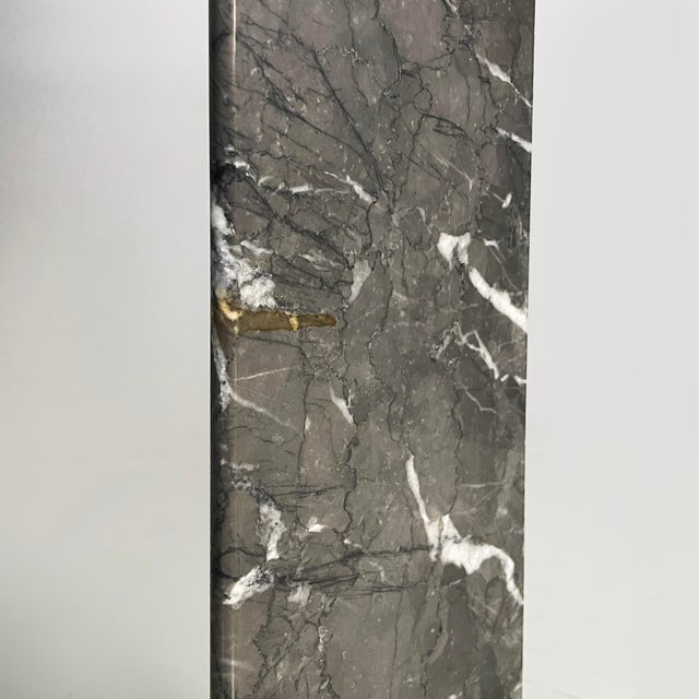 Italian Modern Wall Console in Black and Pink Marble, 1980s For Sale - Image 14 of 18