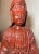 Large Antique Chinese Signed Guanyin Red Lacquer Cinnabar Statue Sculpture For Sale - Image 11 of 17