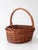 Vintage Large Willow Gathering Basket With Tall Handle For Sale - Image 4 of 16