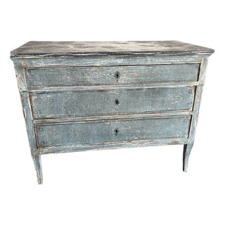 Antique Italian Painted Neoclassical Commode For Sale