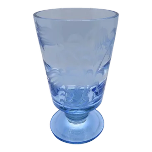 Tiffin Etched Glass Vase