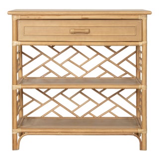 Chippendale End Table, Natural For Sale
