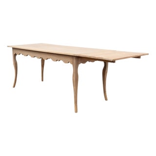 Antique Extendable Oak Farmhouse Table, France, 1880 For Sale