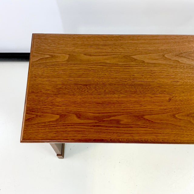 Wood Mid-Century Mission Arts & Crafts Style Wood Organ Bench With Storage. For Sale - Image 7 of 14