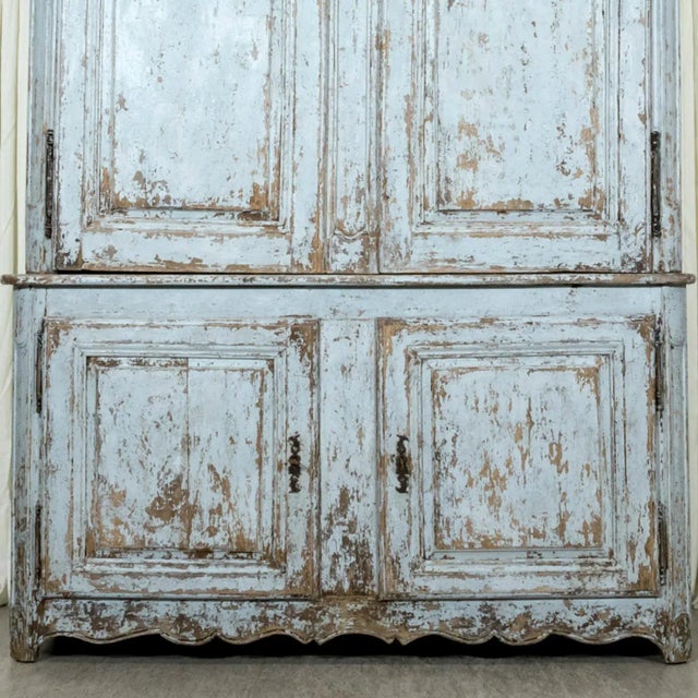 17th Century Large 17th Century French Louis XIV Period Painted Buffet Deux Corps For Sale - Image 5 of 12