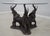 Age: Approx. 25 Years Old Details: Solid Bronze Base Dining Room Or Large Center Table Nice Full Figural Elephant Base...