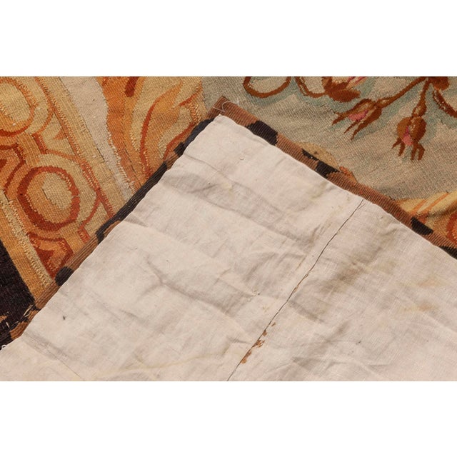 French Antique French Aubusson Rug For Sale - Image 3 of 7