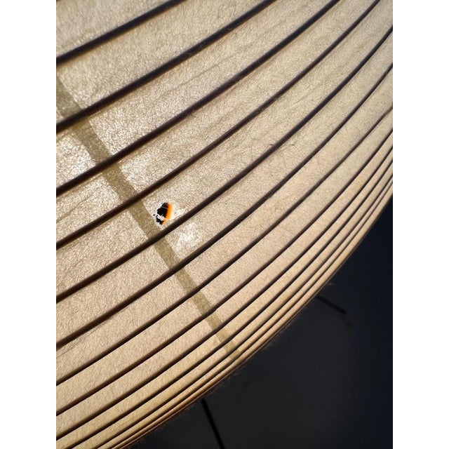 Beige Paper Akari 10A Floor Lamp attributed to Noguchi, 1990s For Sale - Image 8 of 9
