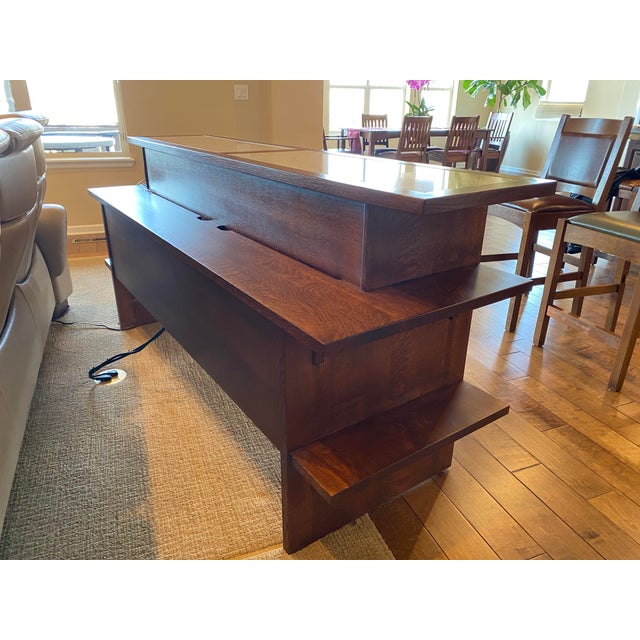 Stickley Gathering Island With Stone Top Chairish