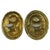 French Christian Lacroix Greek Roman Cameo Clip-on Earrings For Sale - Image 3 of 8