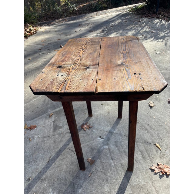 1920s Primitive Tall Harvest Table For Sale In Atlanta - Image 6 of 7