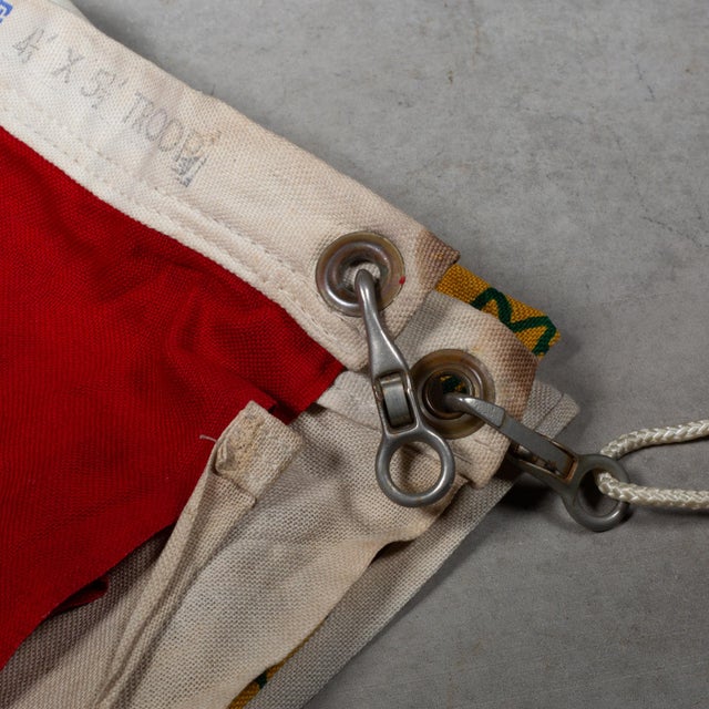 Metal Vintage Boy Scouts Flag Troop, Santa Ana California c.1940 For Sale - Image 7 of 7