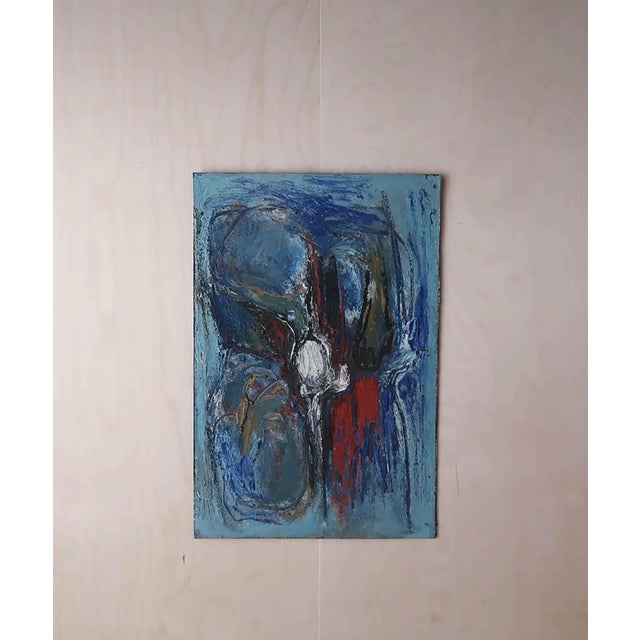 Petersen, 1965, Oil on Board, in Good conditions. Designed 1960 to 1969 This piece has an attribution mark, I am sure that...