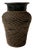 Ceramic Vase with Woven Rattan Sleeve For Sale