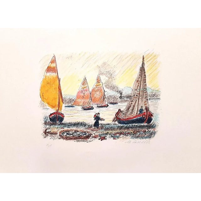 Landscapes - Six Lithographs by Michele Cascella - 1979 1979 For Sale - Image 7 of 7