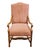 French Country Pearson Furniture Solid Ash Country French Accent Lounge Arm Chair W. Brick Red Basketweave Upholstery 01422-00 For Sale - Image 3 of 11