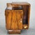 Art Deco Walnut Bedside Tables with Black Glass Tops, 1940s, Set of 2 For Sale - Image 6 of 7