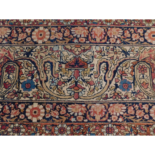 1900 - 1909 1900s Antique Persian Kerman Lavar Rug- 12′ × 17′10″ For Sale - Image 5 of 13
