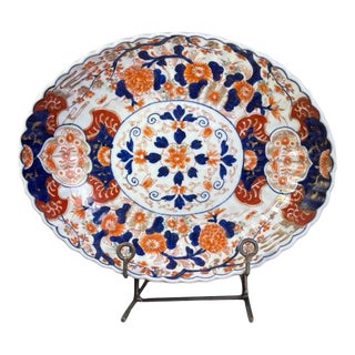 Early 20th Century Meiji Imari Oval Bowl For Sale