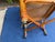 Vintage Burnt Bamboo Rattan & Cane Lounge Chairs on Casters, a Pair For Sale - Image 12 of 13