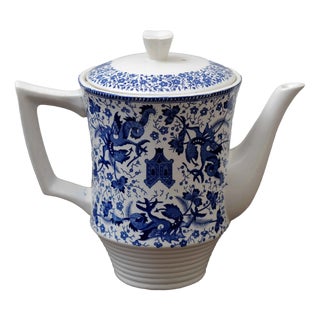 Dragon Coffee Pot from Boch Frères La Louvière For Sale