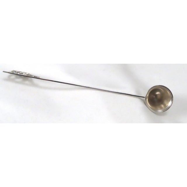 Vintage Mid 19th Century Retro Arts & Crafts Style Sterling Silver Candle Snuffer For Sale - Image 10 of 13