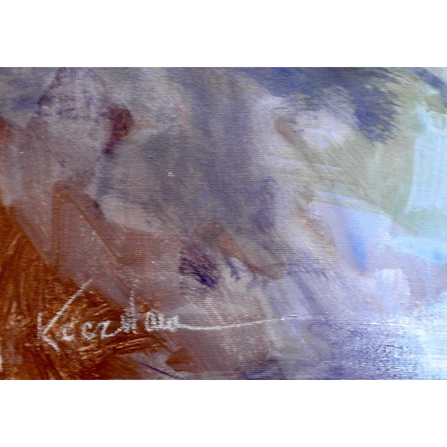 Contemporary Landscape Oil Painting, "Glissade" Cliff-Side For Sale - Image 4 of 11