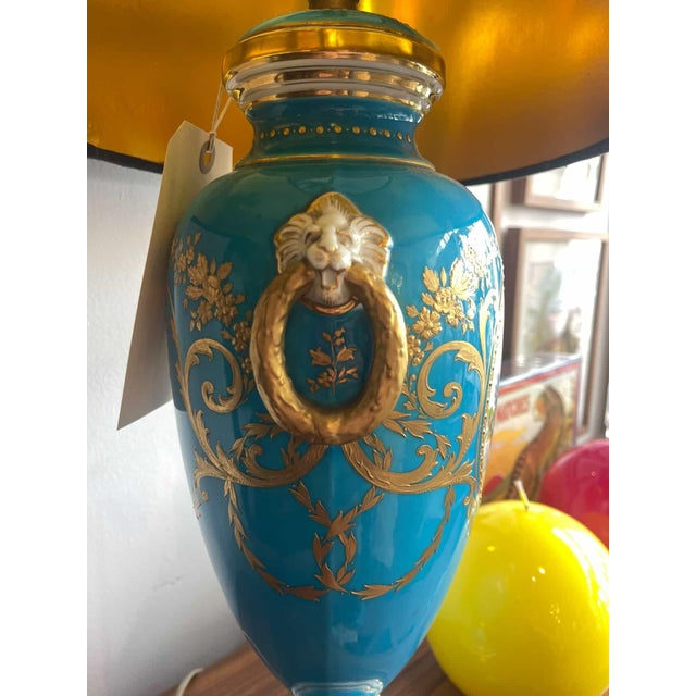 Antique French Sèvres Table Lamp For Sale - Image 12 of 12