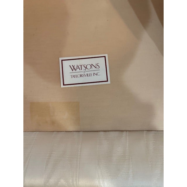 Textile 1980s Two Wingback / High Back Chairs For Sale - Image 7 of 11