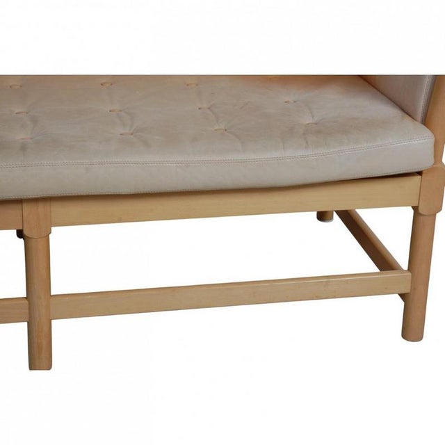 Spoke-Back Sofa in Leather by Børge Mogensen, 1987 For Sale - Image 10 of 18