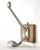 Traditional Vintage European Wood & Aluminum Wall Hook For Sale - Image 3 of 10
