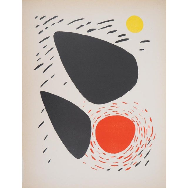 Joan MIRO Poetry of space: Forms in motion Original color lithograph On thick paper 24 x 31 cm (c. 9 x 12 inches) Edited...