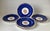 Blue Antique English Hand Painted Service Plates Set of Eight 19th Century - Set of 8 For Sale - Image 8 of 11