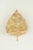 A pair of large hand-painted gold French tôle leaf wall sconces, circa 1970s, Hollywood Regency in spirit with an organic...