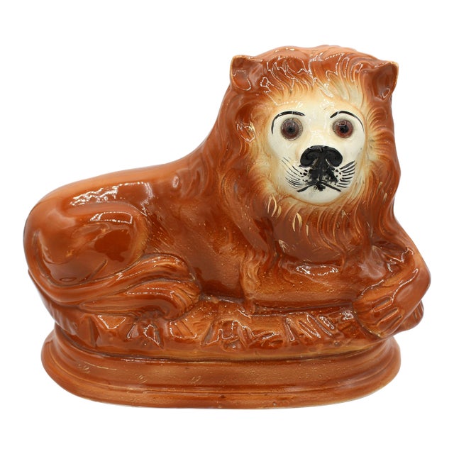 Last Quarter 19th Century Scottish Recumbent Lion Figure For Sale