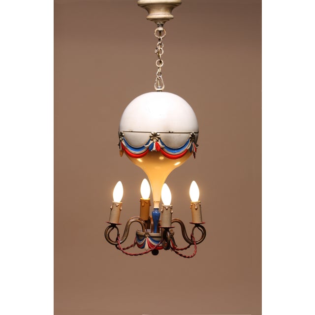 1950's French Hot-Air Balloon Chandelier | Chairish