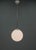 Bauhaus Vintage Opaline Glass Globe Pendant Light, 1940s For Sale - Image 3 of 11