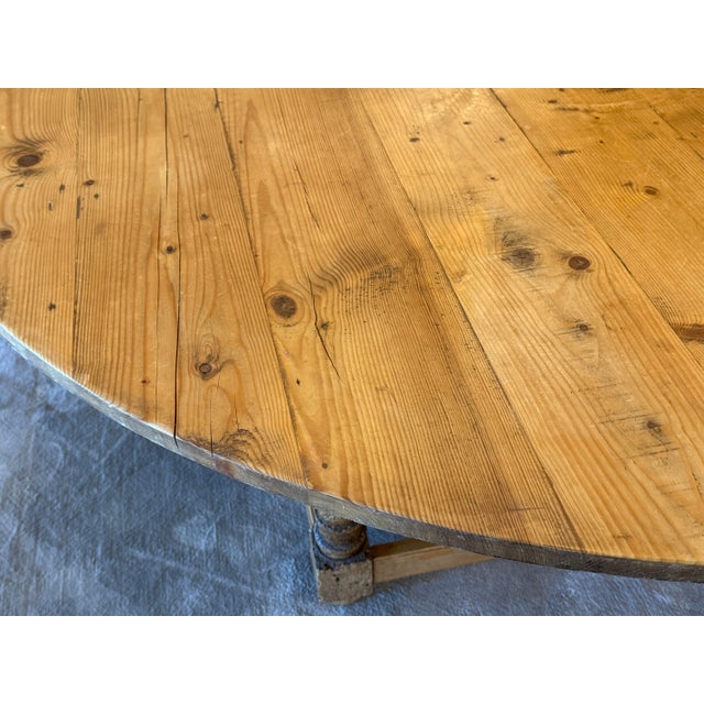 Irish Pine Wood Display/Dining Table, 78 Inches For Sale - Image 10 of 12