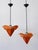 Metal Tivoli Flower Pendant Lamps attributed to Simon Poul Henningsen for Lyfa, 1958, Set of 2 For Sale - Image 7 of 18