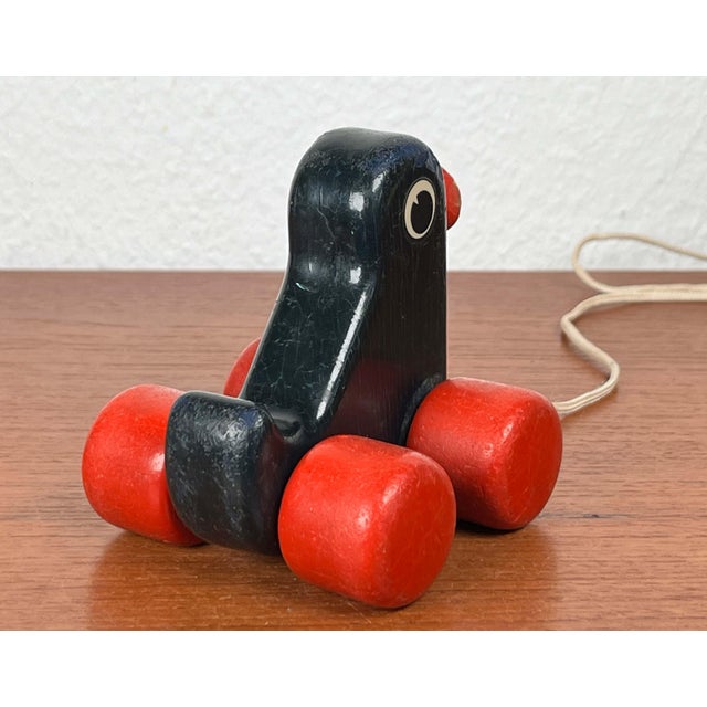 Wood Mid-Century Modern Children Wooden Duck Toy from Brio, Sweden, 1960s For Sale - Image 7 of 18