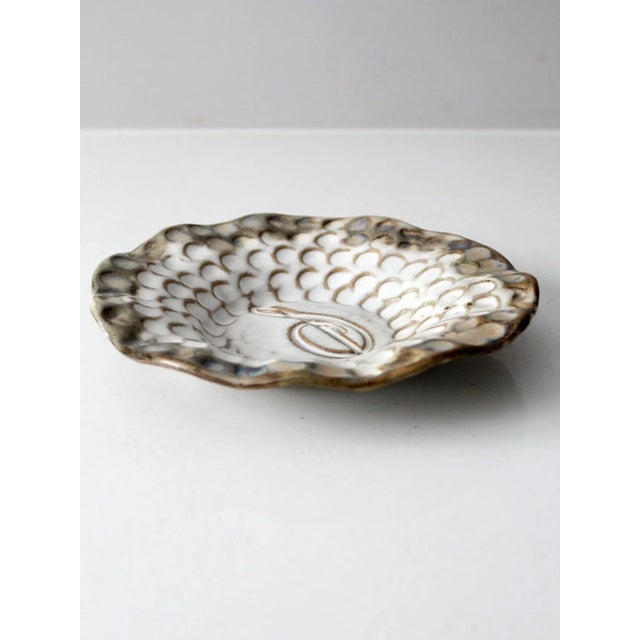 Contemporary Vintage Studio Pottery Plate For Sale - Image 3 of 10