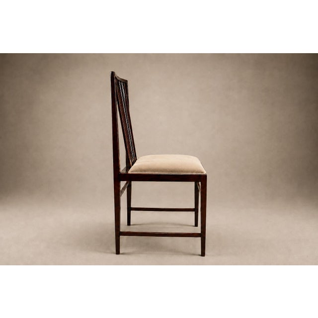 Brazilian Modern Set of Eight Dining Chairs in Rosewood and Mohair by Celina, Brazil, 1960s For Sale - Image 14 of 18