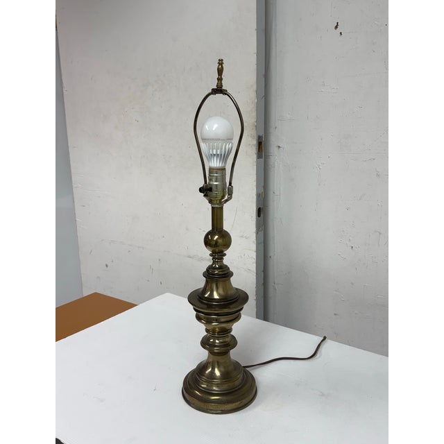 Stiffel Late 20th Century Stiffel Brass Table Lamp For Sale - Image 4 of 12