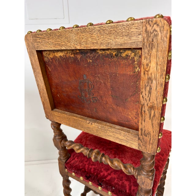 Early 20th Century Set of Four Baroque Style Dining Chairs For Sale - Image 10 of 11