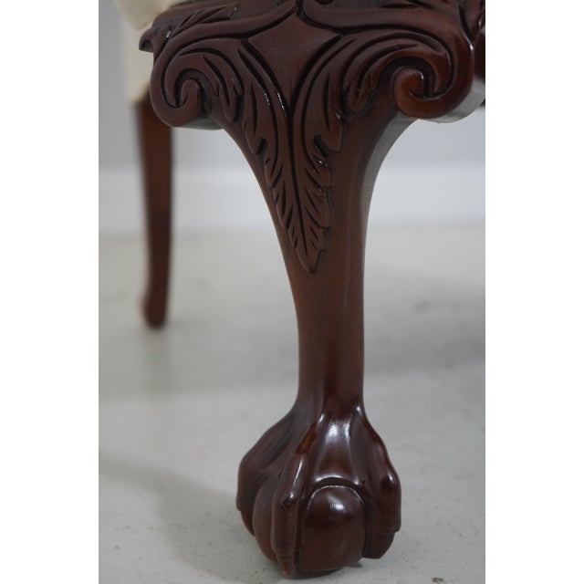 Pair Southwood Ball & Claw Mahogany Wing Chairs For Sale - Image 13 of 18