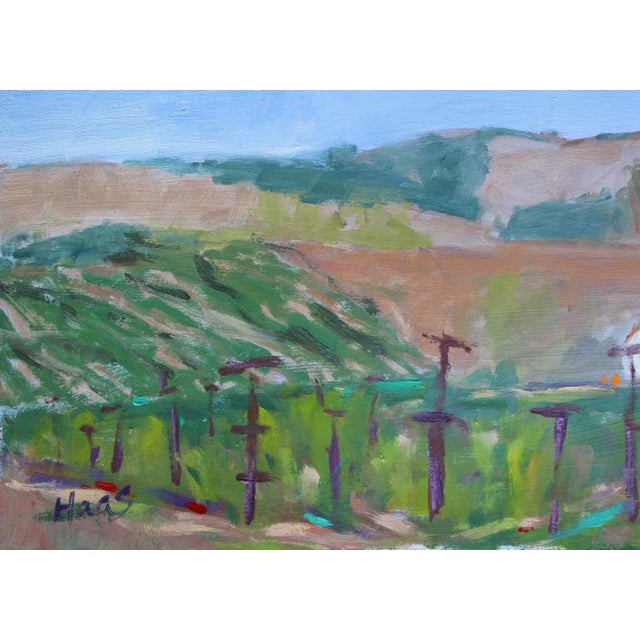 Original Painting, Plein Air Sonoma Farm California For Sale - Image 4 of 13