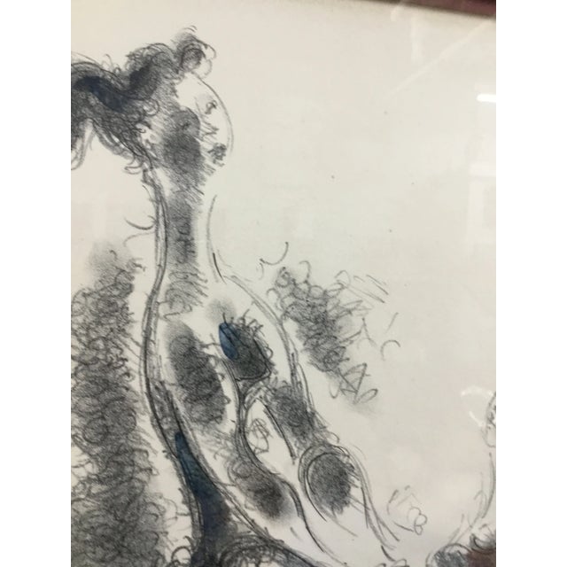Mid-Century Modern “Dance” Original Lithograph by Chaim Gross . For Sale - Image 3 of 10
