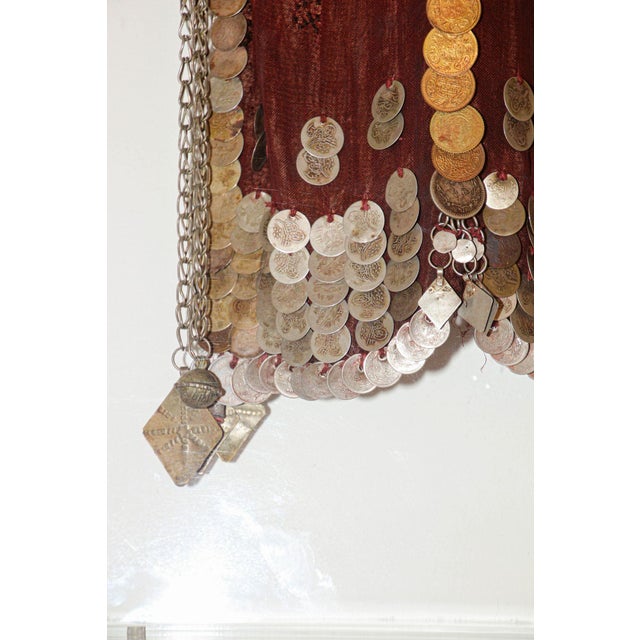 Islamic Face Veil, Egyptian Bedouin Desert Garment Nikab Framed Collectible For Sale In Palm Springs - Image 6 of 17
