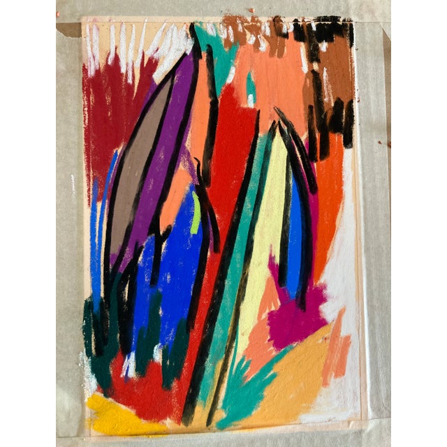 Erik Sulander “Abstract Garden” Contemporary Abstract Drawing on Paper by Erik Sulander For Sale - Image 4 of 4